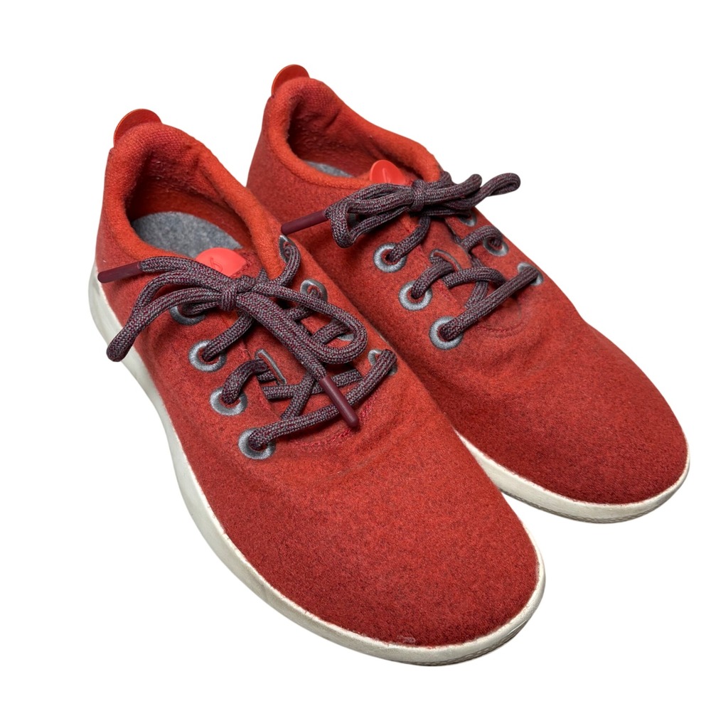 Allbirds Women Wool Runner Red Terracotta Merino Wool Sneakers WRM1W9 Size 9 Eco